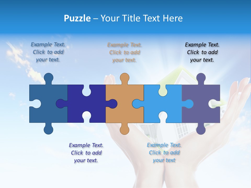 A Person Holding A House In Their Hands PowerPoint Template