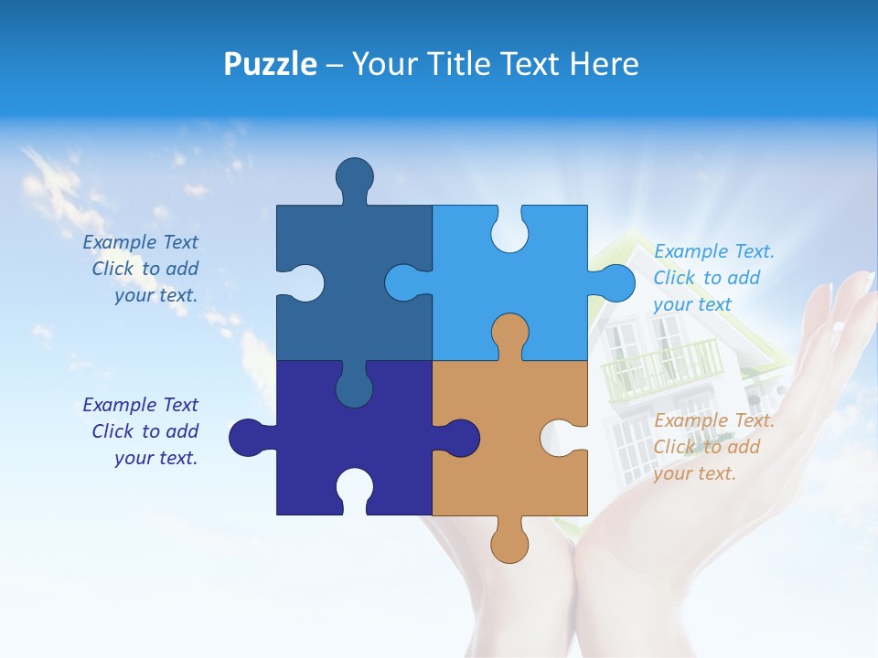 A Person Holding A House In Their Hands PowerPoint Template