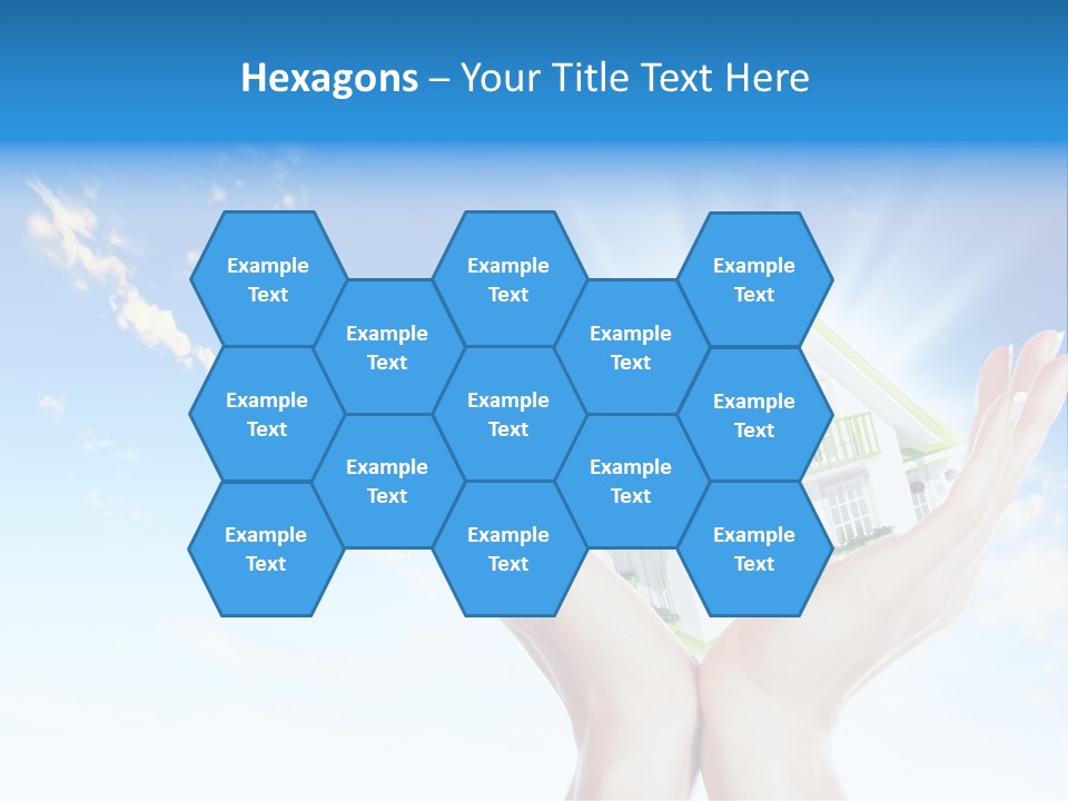 A Person Holding A House In Their Hands PowerPoint Template