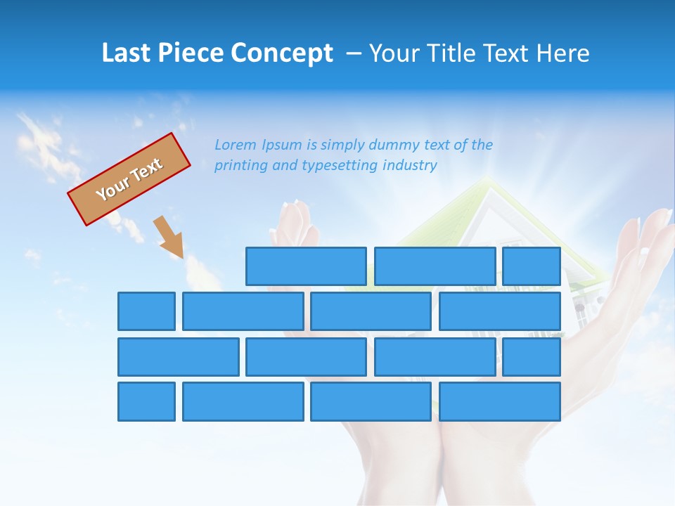 A Person Holding A House In Their Hands PowerPoint Template