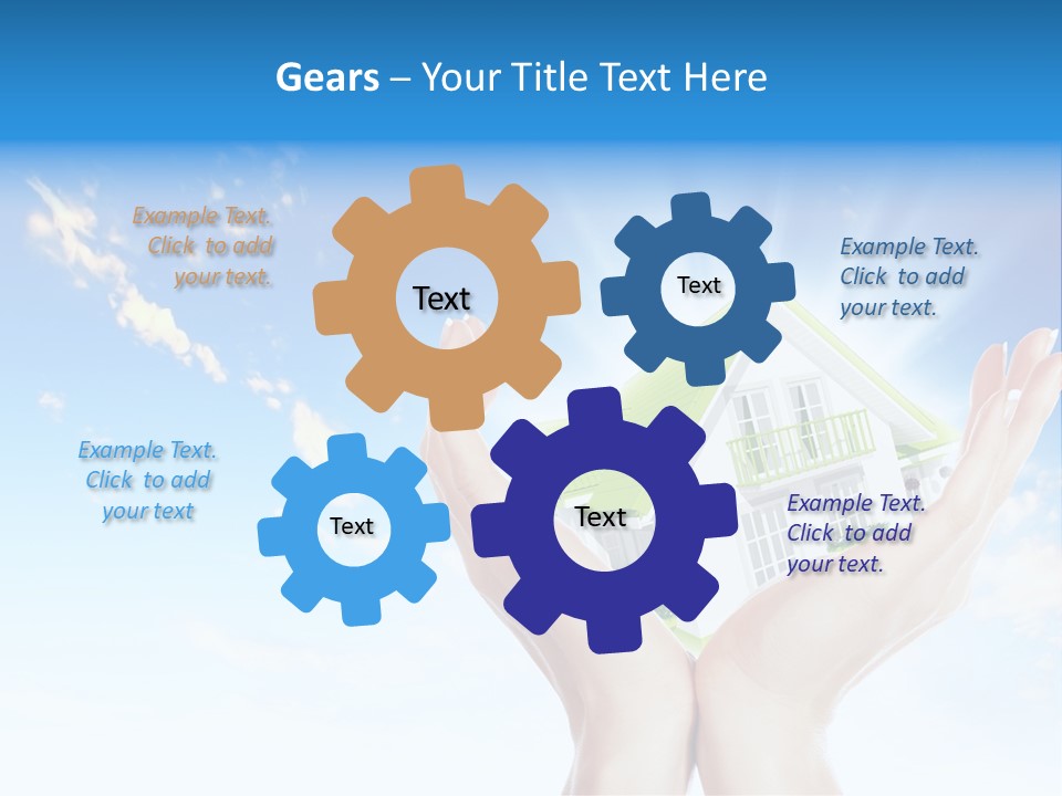 A Person Holding A House In Their Hands PowerPoint Template