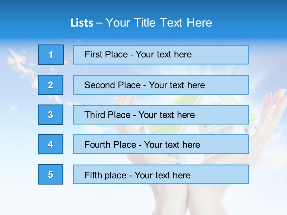 A Person Holding A House In Their Hands PowerPoint Template