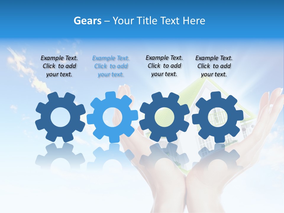 A Person Holding A House In Their Hands PowerPoint Template