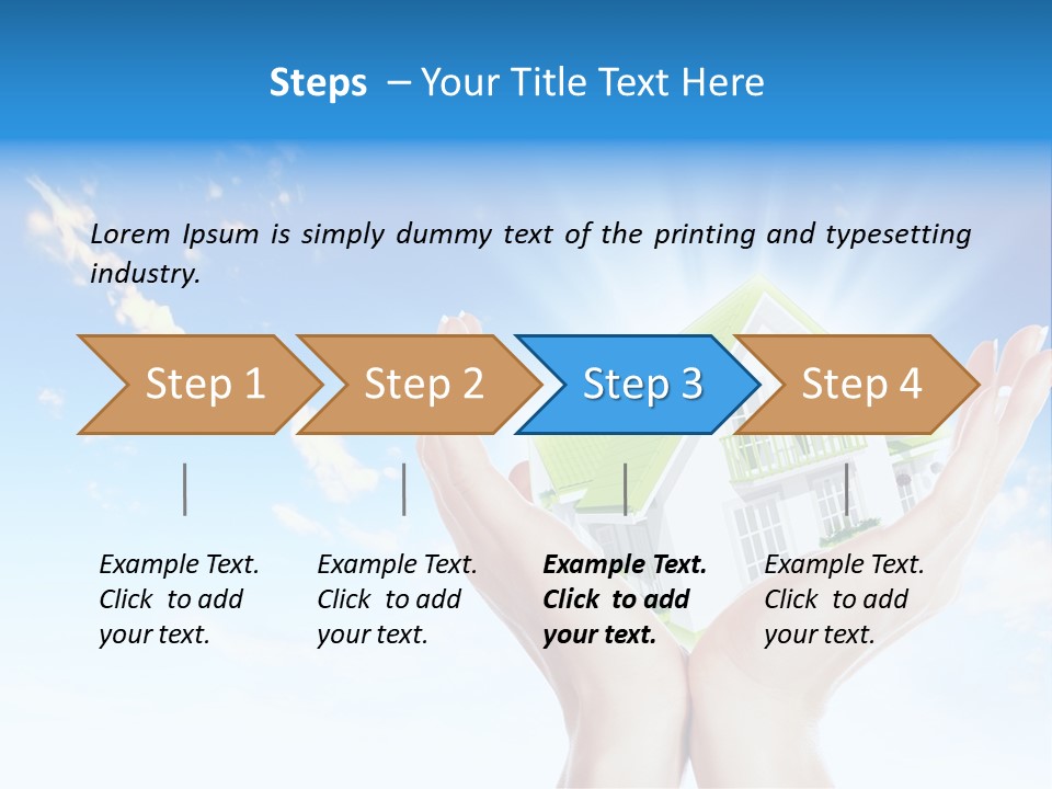 A Person Holding A House In Their Hands PowerPoint Template