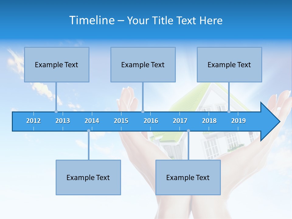 A Person Holding A House In Their Hands PowerPoint Template