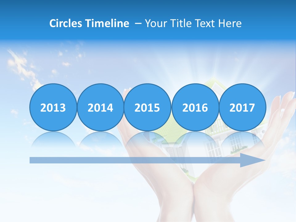 A Person Holding A House In Their Hands PowerPoint Template