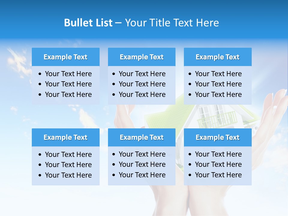 A Person Holding A House In Their Hands PowerPoint Template