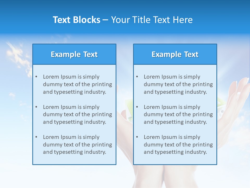A Person Holding A House In Their Hands PowerPoint Template
