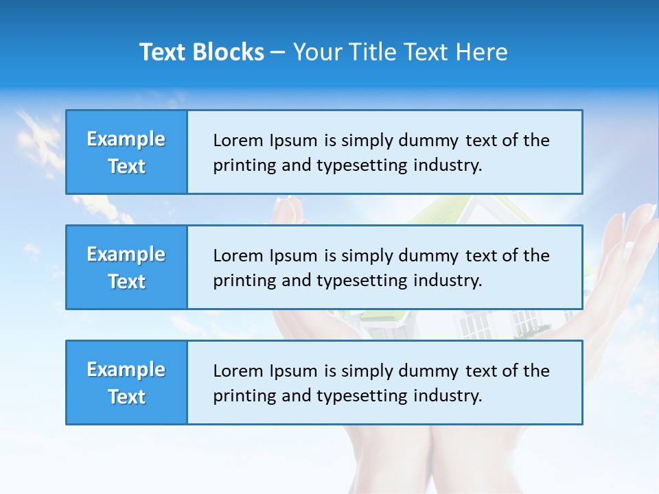 A Person Holding A House In Their Hands PowerPoint Template
