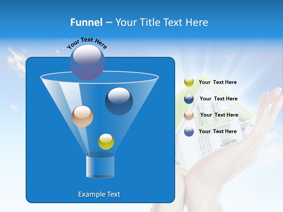 A Person Holding A House In Their Hands PowerPoint Template
