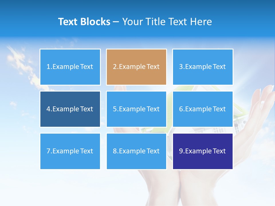 A Person Holding A House In Their Hands PowerPoint Template