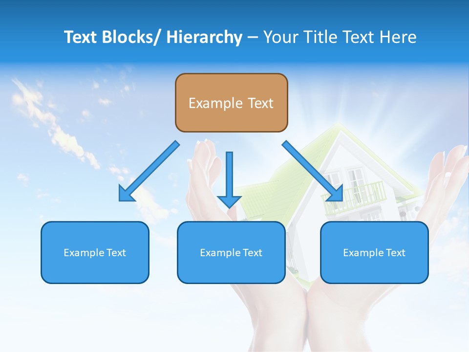 A Person Holding A House In Their Hands PowerPoint Template