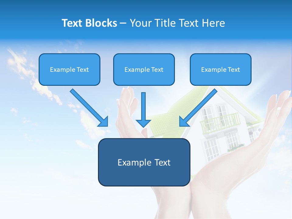 A Person Holding A House In Their Hands PowerPoint Template