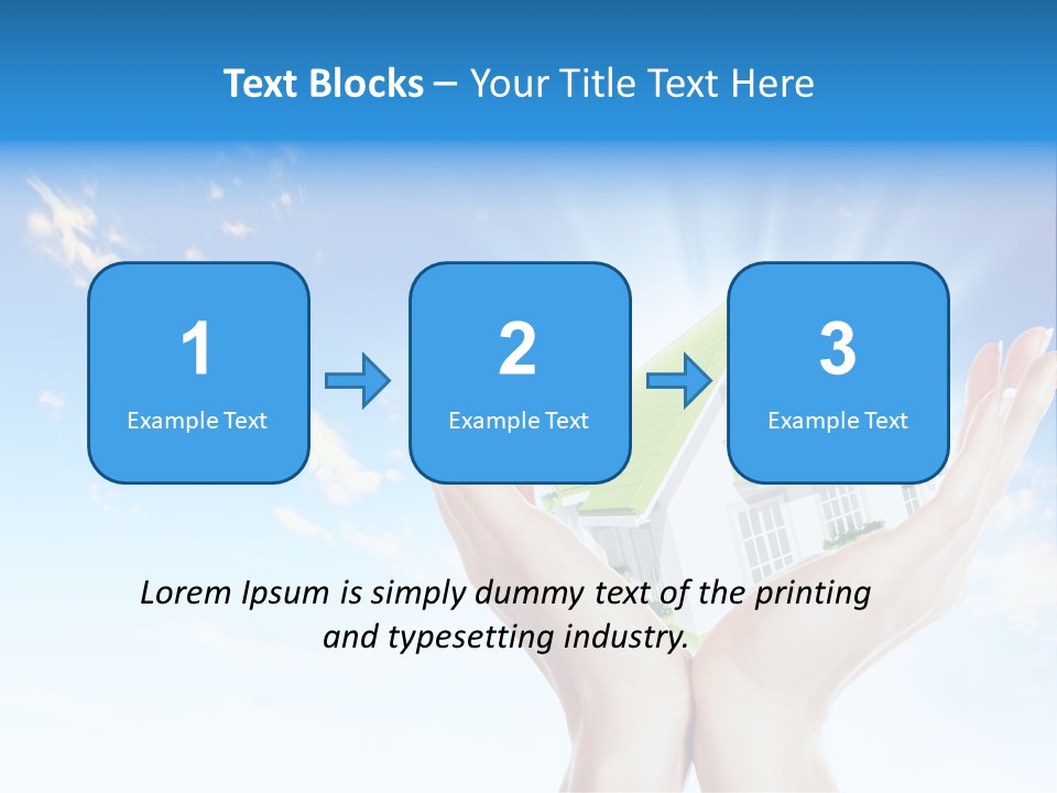A Person Holding A House In Their Hands PowerPoint Template