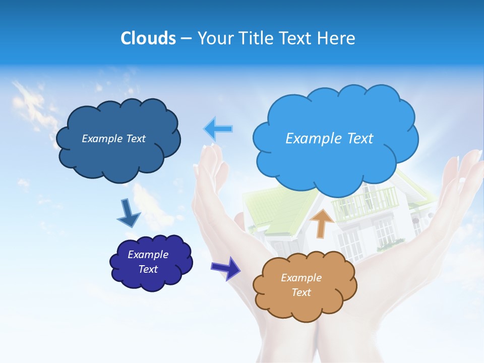 A Person Holding A House In Their Hands PowerPoint Template