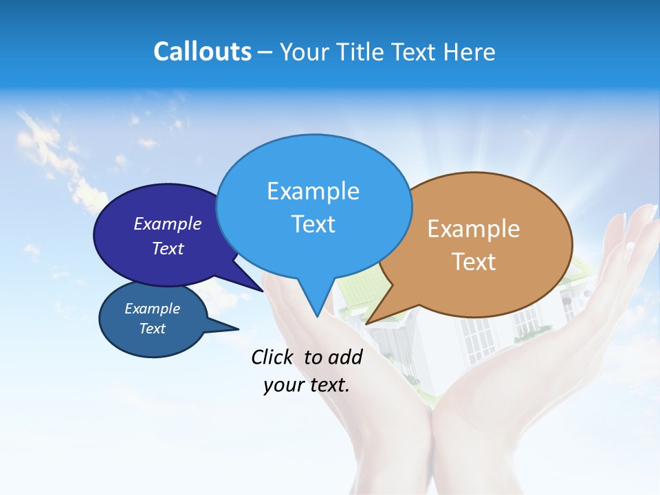 A Person Holding A House In Their Hands PowerPoint Template