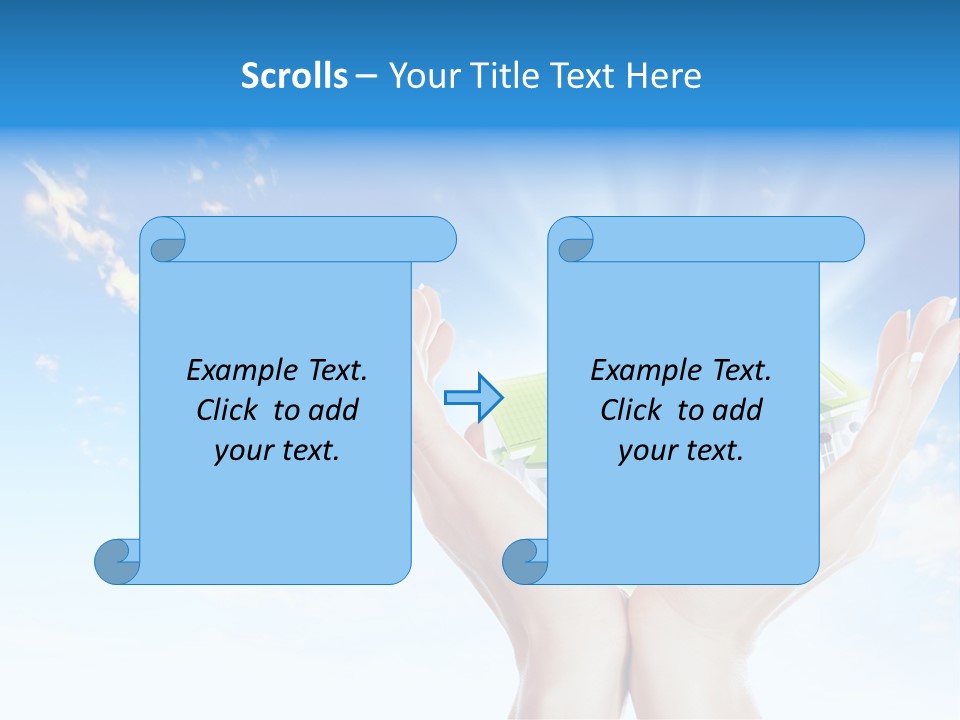 A Person Holding A House In Their Hands PowerPoint Template