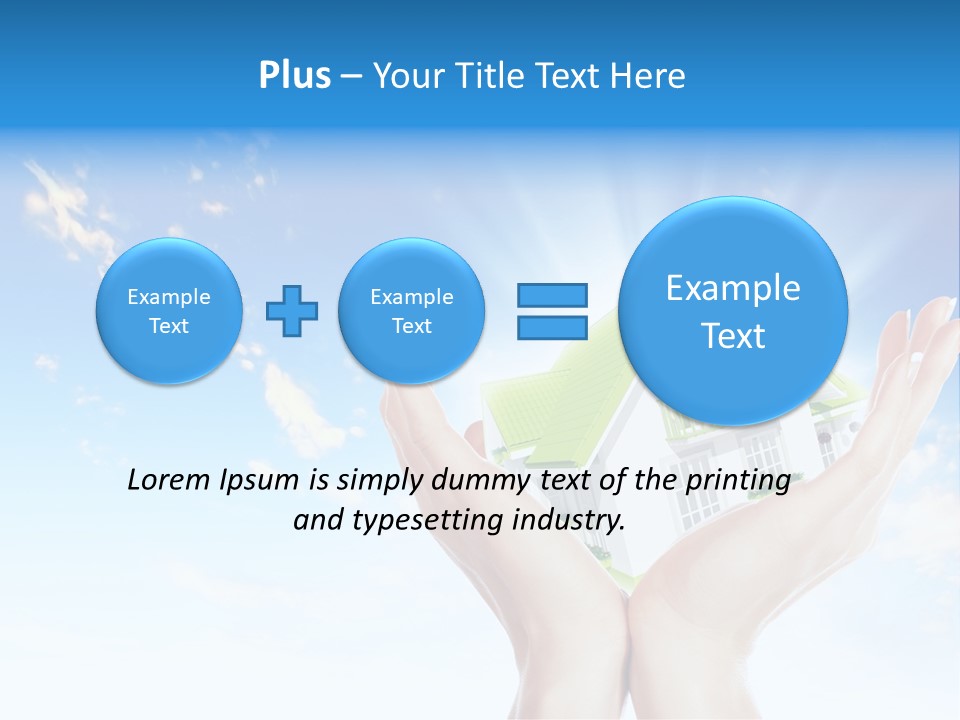 A Person Holding A House In Their Hands PowerPoint Template