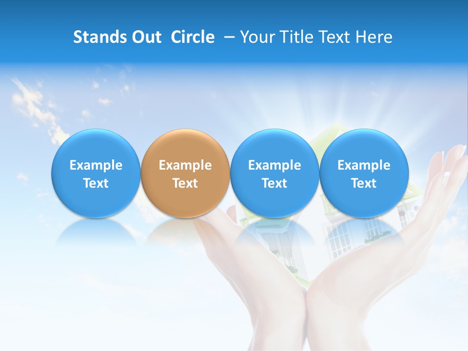 A Person Holding A House In Their Hands PowerPoint Template