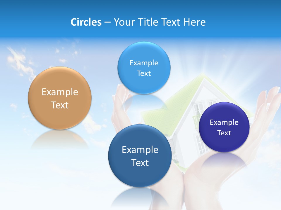 A Person Holding A House In Their Hands PowerPoint Template