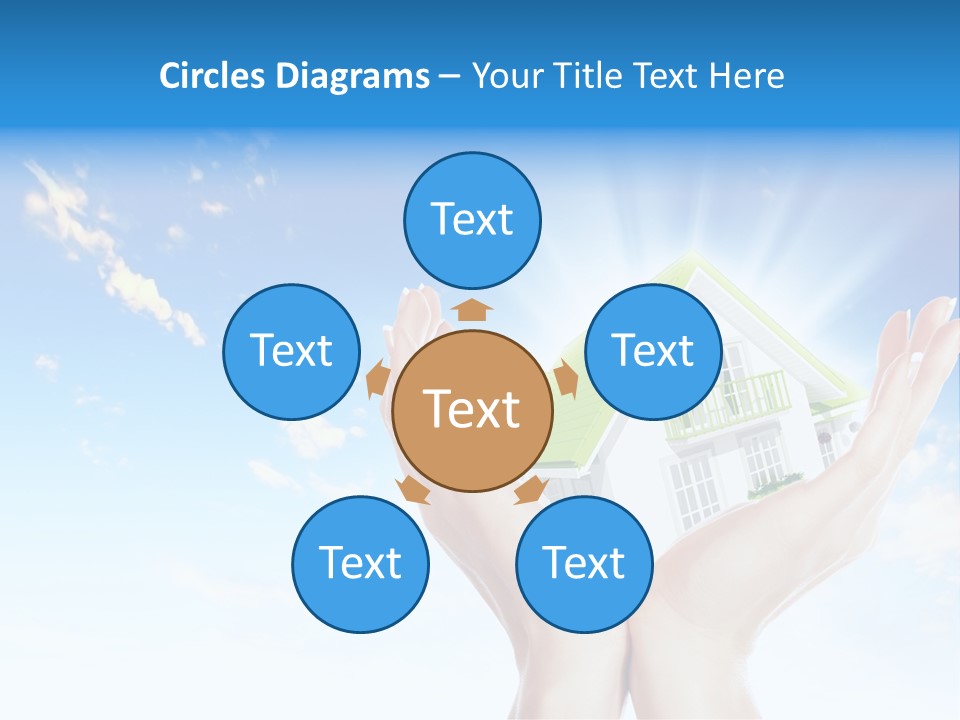 A Person Holding A House In Their Hands PowerPoint Template