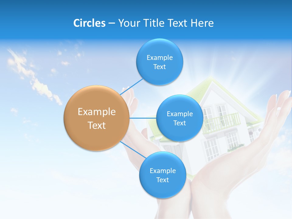 A Person Holding A House In Their Hands PowerPoint Template