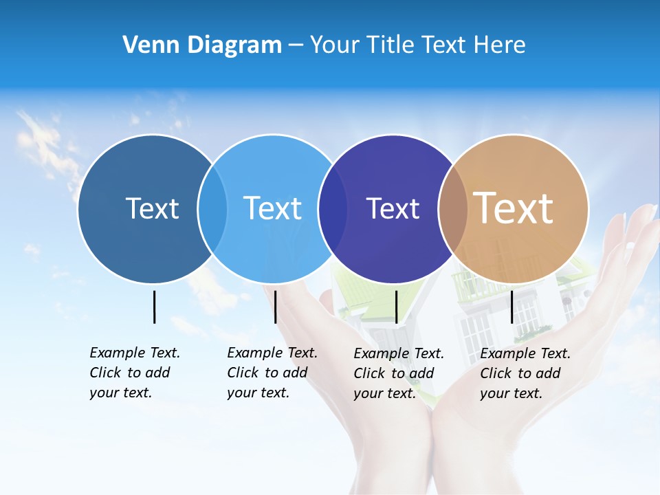 A Person Holding A House In Their Hands PowerPoint Template