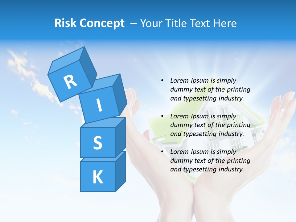 A Person Holding A House In Their Hands PowerPoint Template