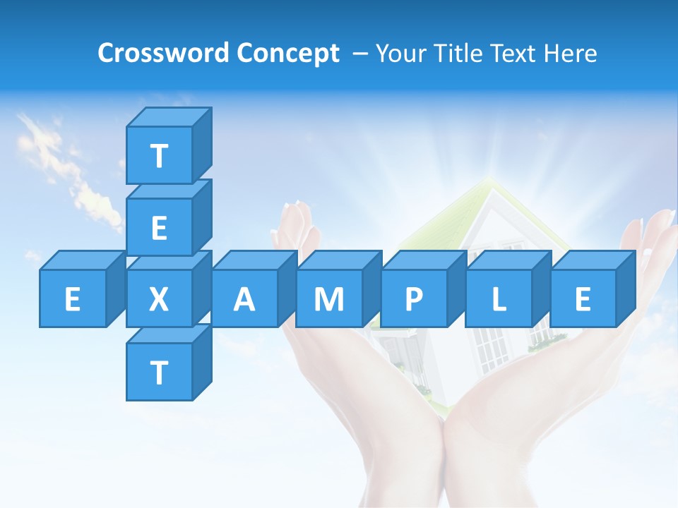 A Person Holding A House In Their Hands PowerPoint Template