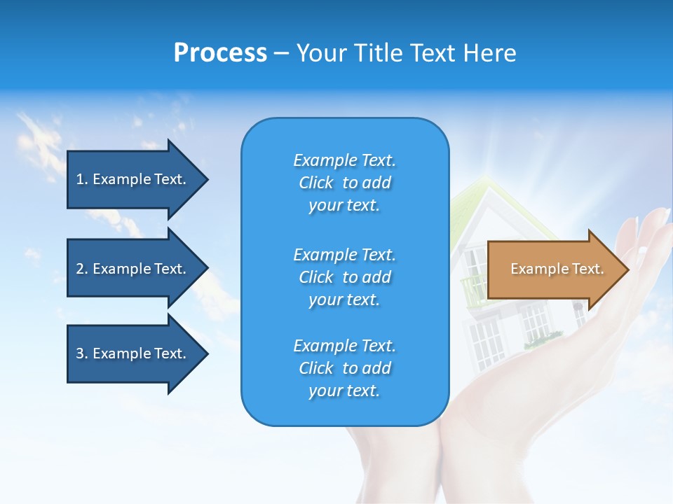 A Person Holding A House In Their Hands PowerPoint Template