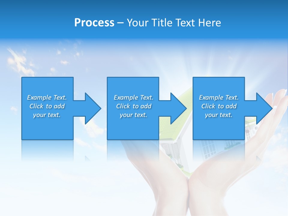 A Person Holding A House In Their Hands PowerPoint Template