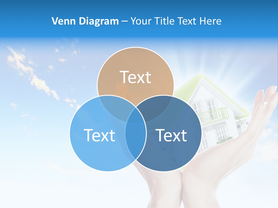 A Person Holding A House In Their Hands PowerPoint Template