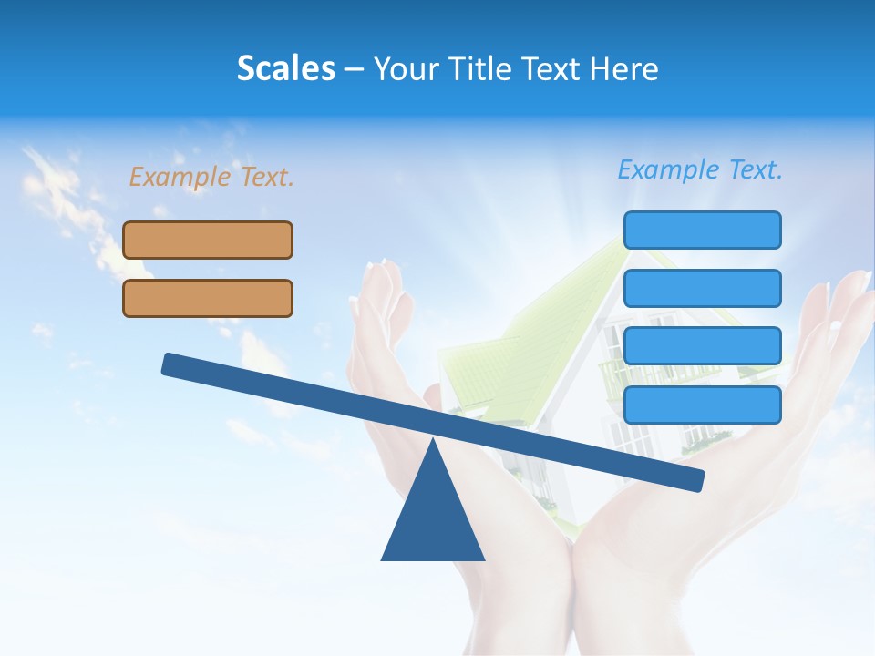 A Person Holding A House In Their Hands PowerPoint Template