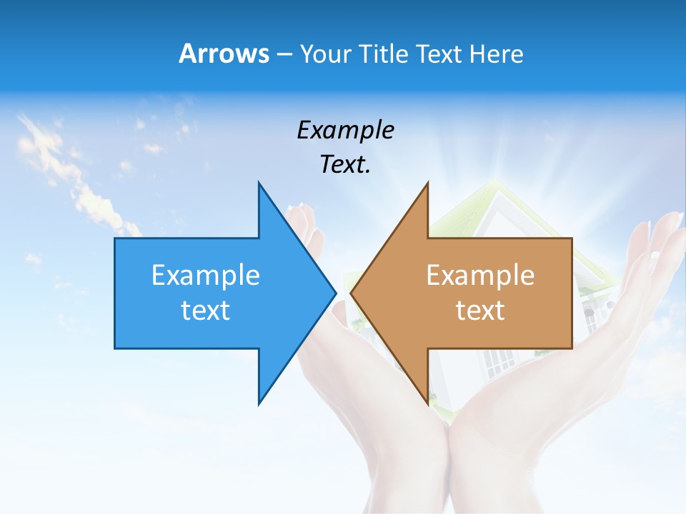 A Person Holding A House In Their Hands PowerPoint Template