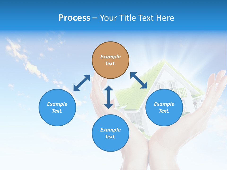 A Person Holding A House In Their Hands PowerPoint Template
