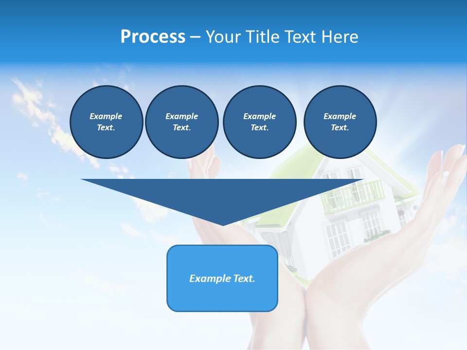 A Person Holding A House In Their Hands PowerPoint Template