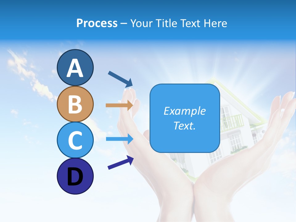 A Person Holding A House In Their Hands PowerPoint Template