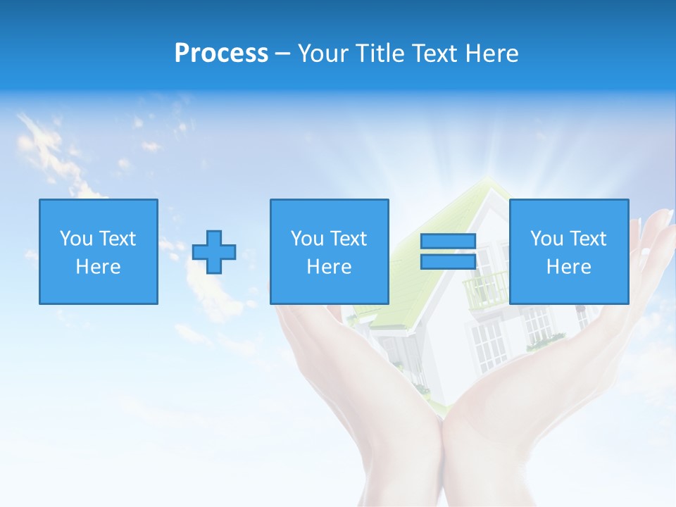 A Person Holding A House In Their Hands PowerPoint Template
