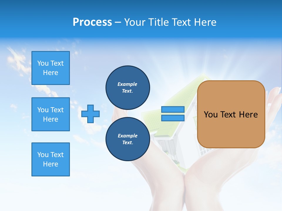 A Person Holding A House In Their Hands PowerPoint Template