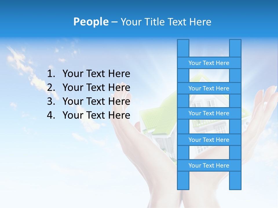 A Person Holding A House In Their Hands PowerPoint Template