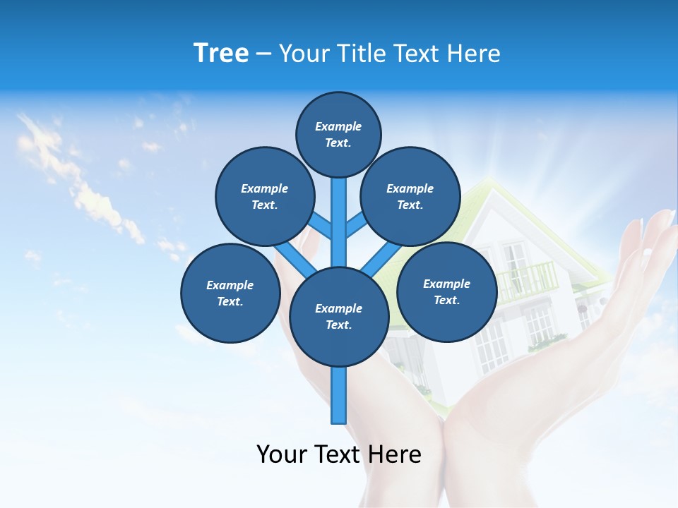 A Person Holding A House In Their Hands PowerPoint Template