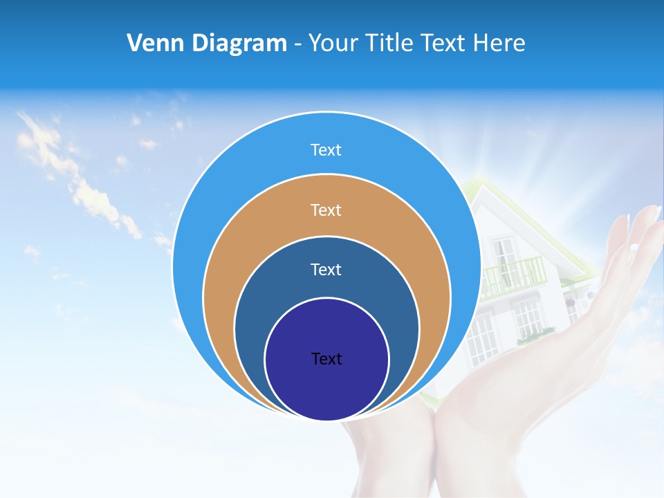 A Person Holding A House In Their Hands PowerPoint Template