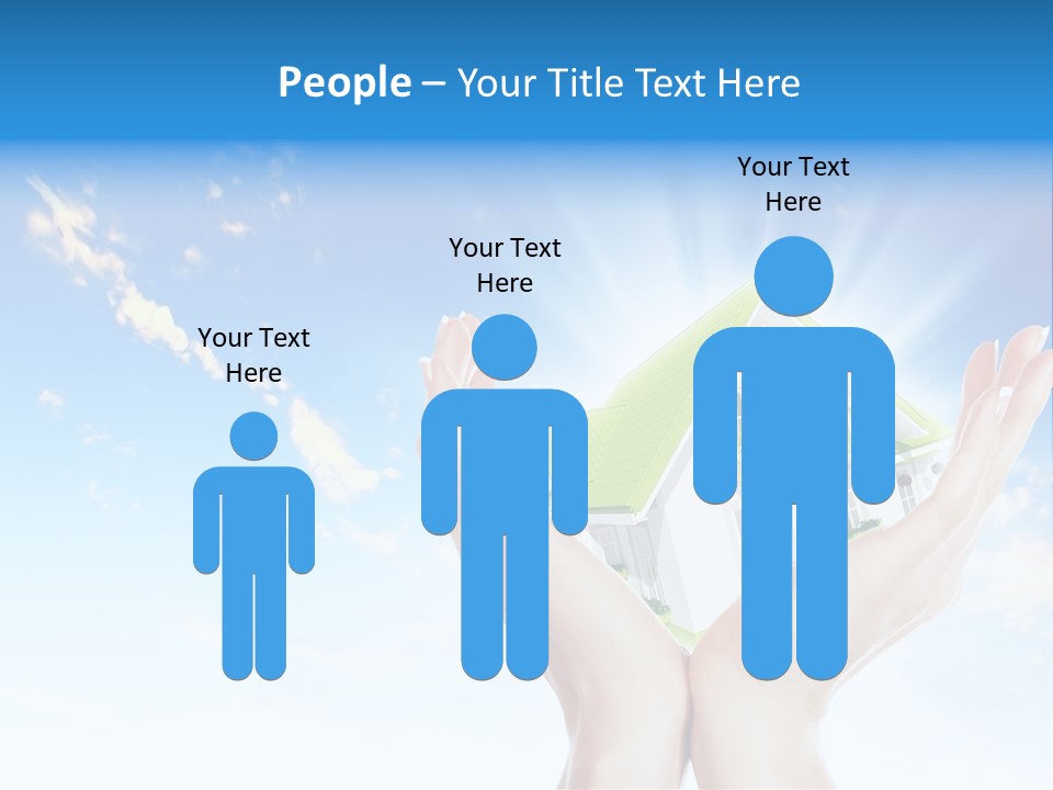 A Person Holding A House In Their Hands PowerPoint Template