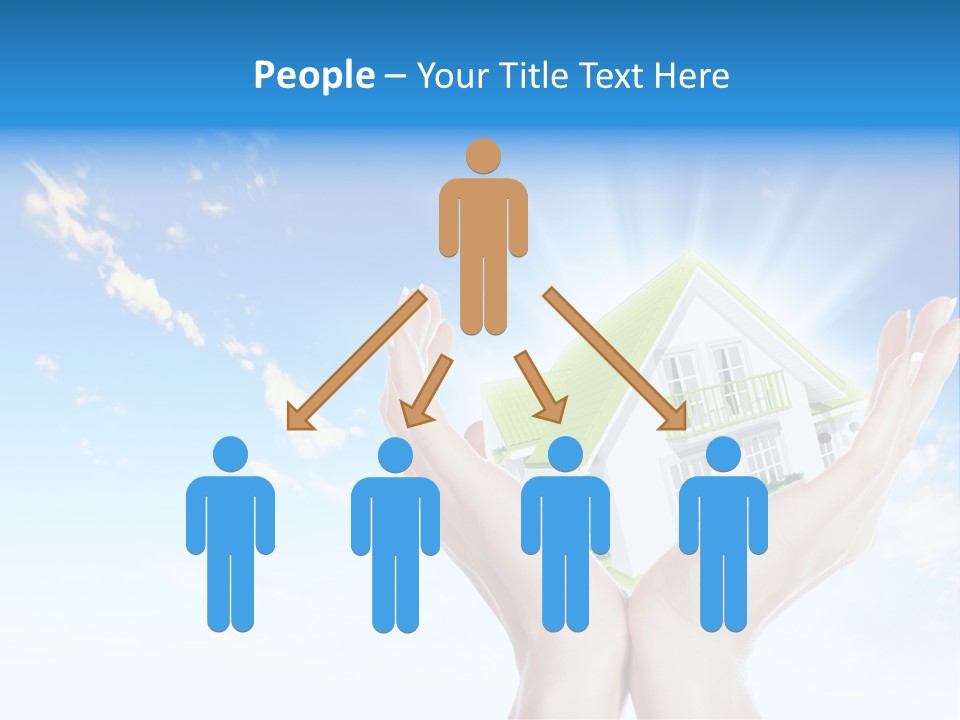 A Person Holding A House In Their Hands PowerPoint Template