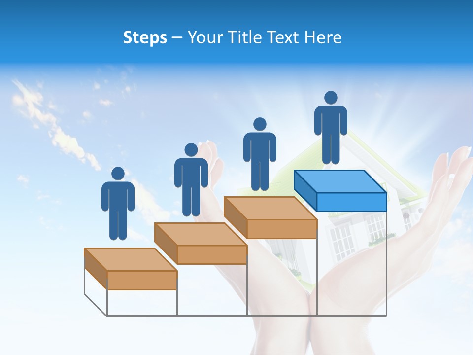 A Person Holding A House In Their Hands PowerPoint Template