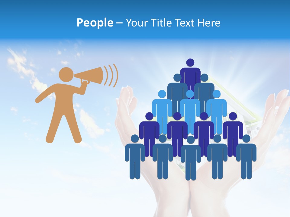 A Person Holding A House In Their Hands PowerPoint Template