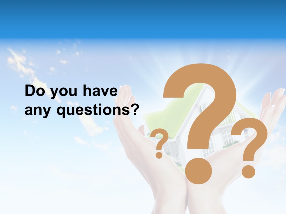 A Person Holding A House In Their Hands PowerPoint Template