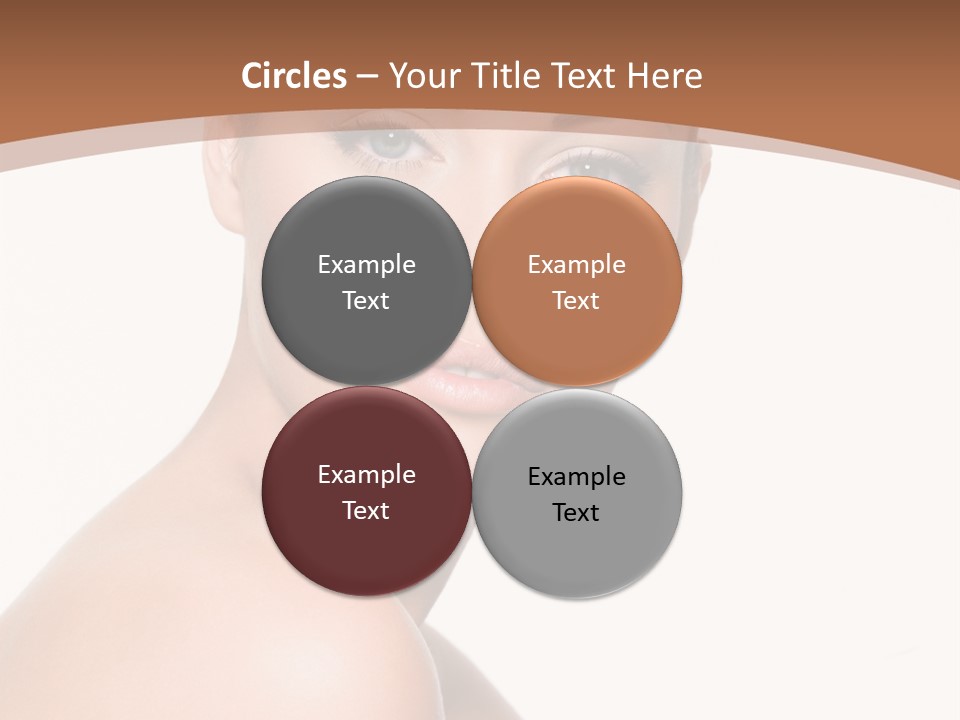 Caucasian Health Woman PowerPoint Template