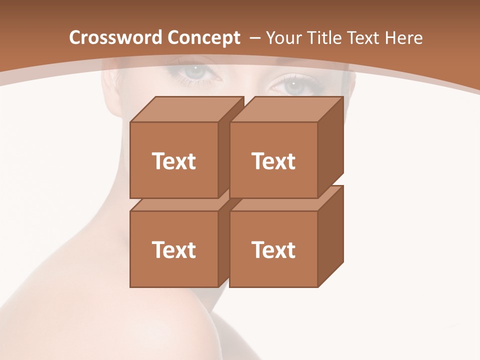 Caucasian Health Woman PowerPoint Template