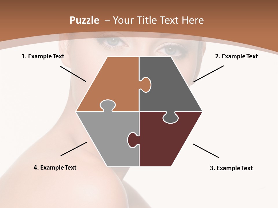 Caucasian Health Woman PowerPoint Template